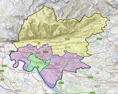 Clackmanannanshire Map